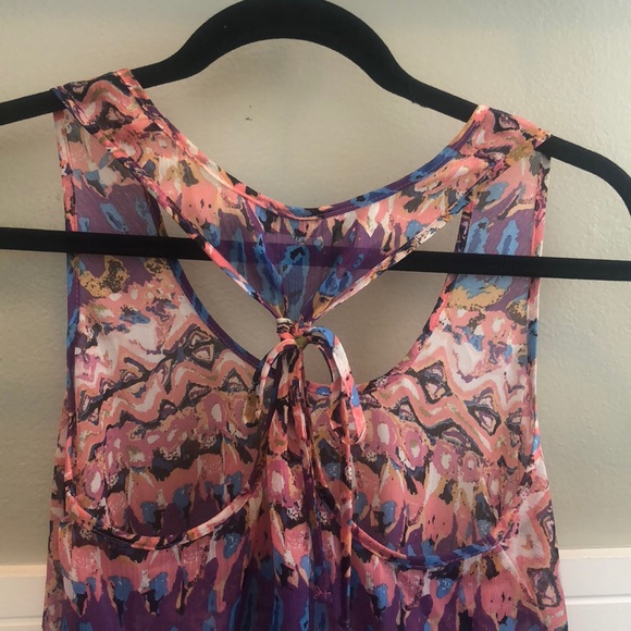 Sheer Colorful Tank - Picture 2 of 2